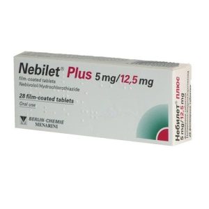 Небилет Плюс 5 мг/12,5 мг x 28 таблетки