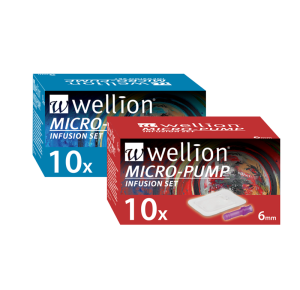 Wellion MICRO PUMP Infusion Set 6 mm - Инфузионен Сет за Инсулинова помпа Wellion MICRO PUMP с тефлонова канюла с размер 6 мм x 10 броя