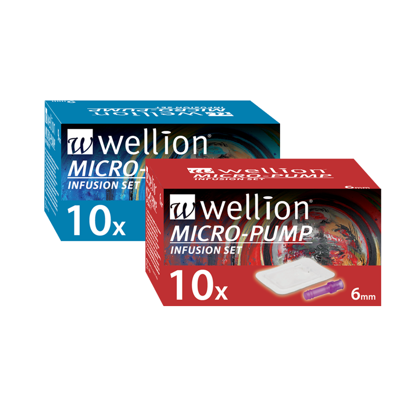 Wellion MICRO PUMP Infusion Set 6 mm - Инфузионен Сет за Инсулинова помпа Wellion MICRO PUMP с тефлонова канюла с размер 6 мм x 10 броя