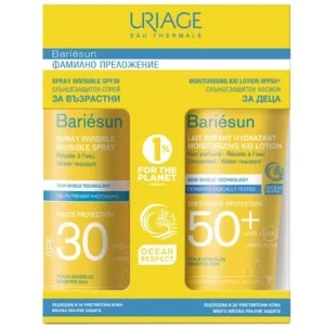 Uriage Bariesun Комплект Спрей SPF 30+ 200 мл + Детски Слънцезащитен Лосион SPF 50+ 100 мл