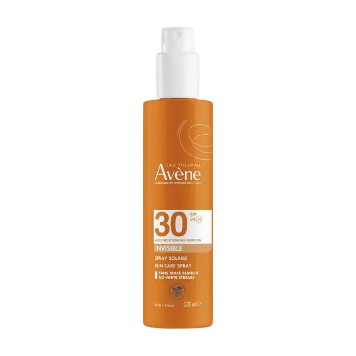Avene Invisible spray Слънцезащитен спрей за лице и тяло SPF30 200 мл