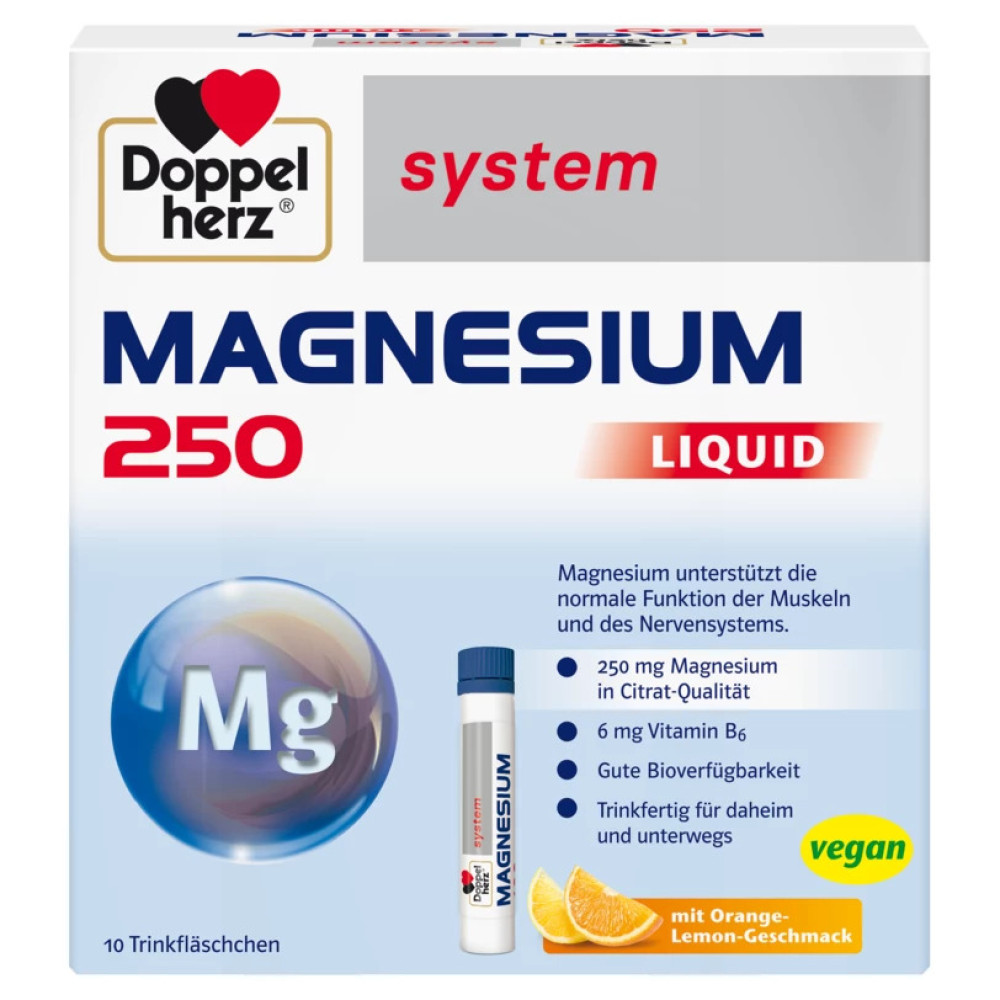 Doppel Herz system Магнезий 250 мг х 10 флакона
