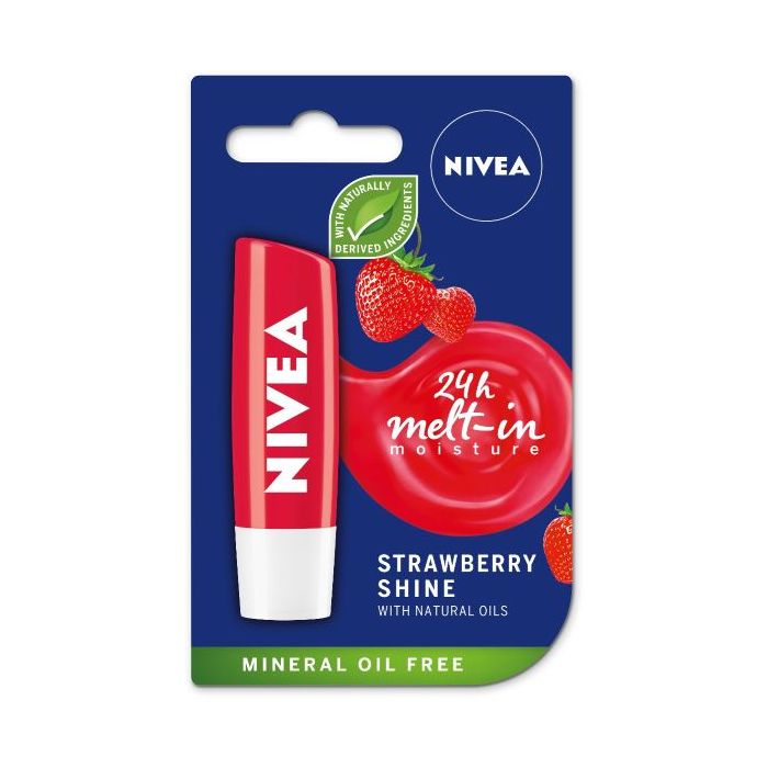 Nivea Балсам за устни Strawberry Shine 4.8 г