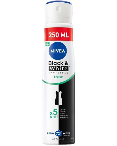 Nivea DEO XXL Black&#038;White Invisible Спрей дезодорант за Жени 250 мл