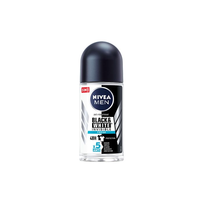 Nivea Men Black&White Invisible Fresh Дезодорант рол-он за Мъже 50 мл